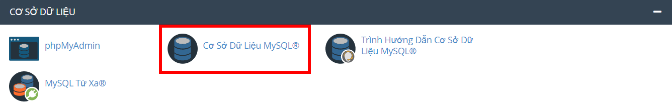 Hướng dẫn cài Theme (Mẫu giao diện) lên hosting với Duplicator 6 Chọn Cơ sở dữ liệu MySQL