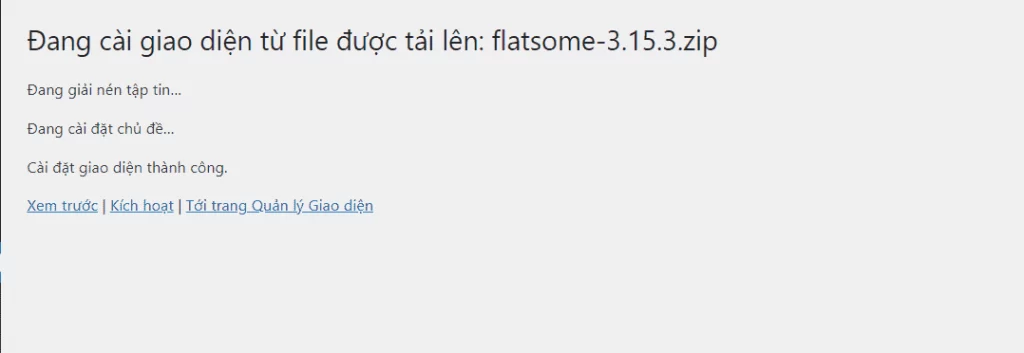 Hướng dẫn Active Flatsome không cần Key chi tiết nhất 22 Đã cài xong Flatsome