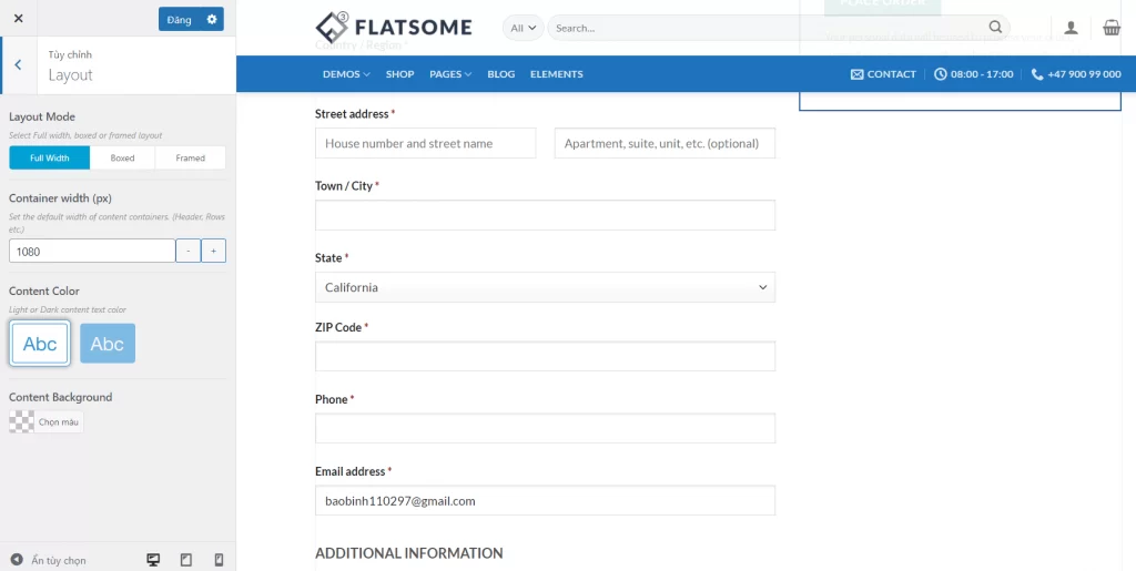 Hướng dẫn sử dụng Flatsome chi tiết từ A tới Z năm 2023 67 Chỉnh sửa Layout “Bố cục” trên Flatsome
