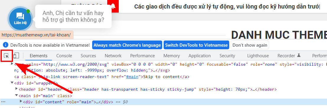 Cách tạo Widget cố định & cuộn linh hoạt đẹp mắt (Sticky Widget) 13 Mở chế độ nhà phát triển