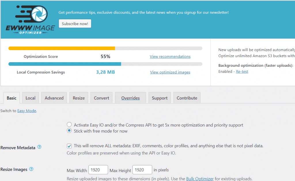 EWWW - Top #1 Plugin Nén ảnh miễn phí Tốt nhất cho WordPress 6 Tải EWWW Plugin 4
