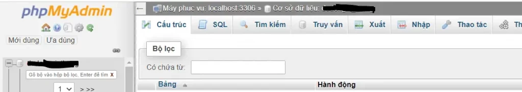 Hướng dẫn sao lưu và phục hồi dữ liệu Website WordPress 47 Xuất CSDL